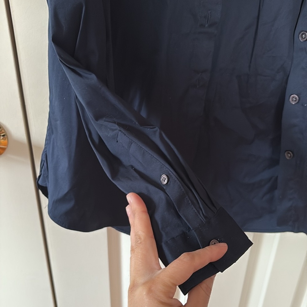 Banana Republic Navy Button-Up Shirt - Picture 5 of 6